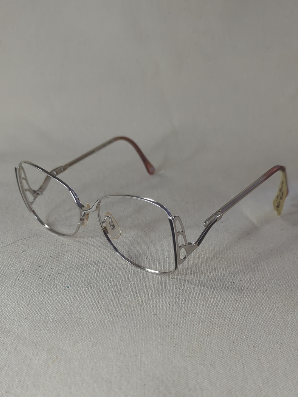 Frame Japan Medley 140 Silver Metal Fashion Eyeglass Frames - Silver No Lenses
